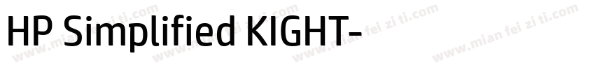 HP Simplified KIGHT字体转换